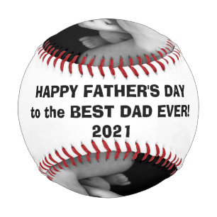 Happy Vatertag Baseball mit benutzerdefinierten Bi