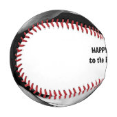 Happy Vatertag Baseball mit benutzerdefinierten Bi (Vorderseite Links)