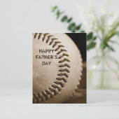 Happy Vatertag Baseball Postkarte (Stehend Vorderseite)