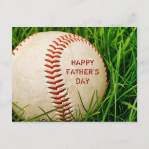 Happy Vatertag Baseball Postkarte