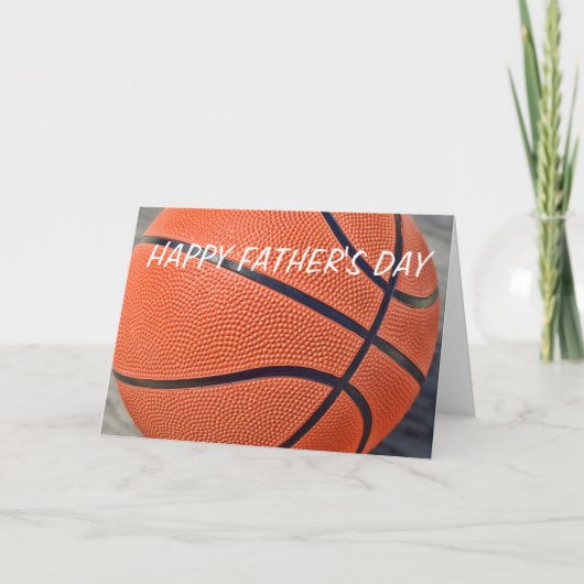 Happy Vatertag Basketballkarte Karte (Vorderseite)
