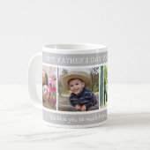 Happy Vatertag Beste Baba 4 Foto Collage   Kaffeetasse (Vorderseite Links)