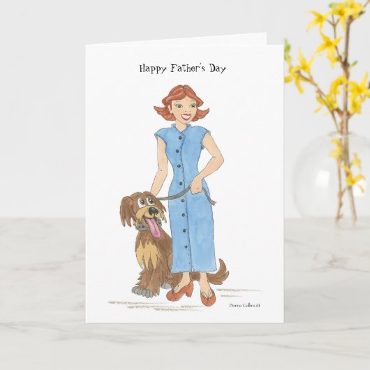 Happy Vatertag beste Freundin Karte (Gelbe Blume)