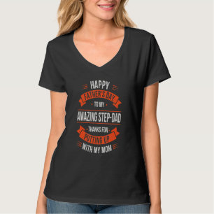 Happy Vatertag Bester Bonus Vater für Stepfat T-Shirt