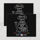 Happy Vatertag Bester Hund Vater (Vorne/Hinten)