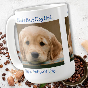Happy Vatertag - Bester Hund Vater Blue Pet Foto Kaffeetasse