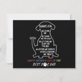 Happy Vatertag Bester Hund Vater Save The Date (Rückseite)