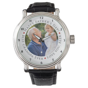 Happy Vatertag Bester Opa je Personalisiert Armbanduhr