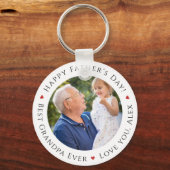 Happy Vatertag Bester Opa je Personalisiert Schlüsselanhänger (Vorderseite)