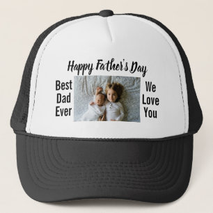 Happy Vatertag Bester Papa je Custom Foto Text Truckerkappe