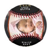 Happy Vatertag Bester Schritt Vater 3 FotoCollage Baseball (Vorderseite)
