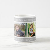 Happy Vatertag Bester Vater je 4 FotoCollage Kaffeetasse (Mittel)