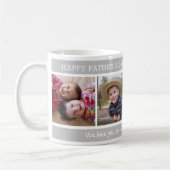 Happy Vatertag Bester Vater je 4 FotoCollage Kaffeetasse (Links)