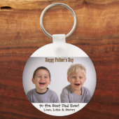 Happy Vatertag Bester Vater je Foto Schlüsselanhänger (Vorderseite)