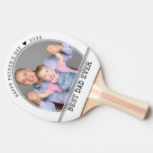 Happy Vatertag Bester Vater je Foto Tischtennis Schläger (Seitenansicht)