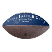 Happy Vatertag Blau 2 Fotos Moderner Name Football (Gedreht 270)