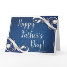 Happy Vatertag Blau weiß