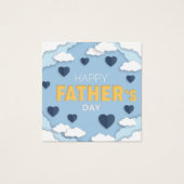 Happy Vatertag blauen Herzen am Himmel (Vorderseite)