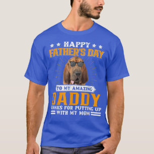 Happy Vatertag Bloodhound Hund Vater Geschenke für T-Shirt
