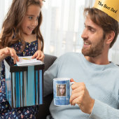 Happy Vatertag Blue Agate Geode Kaffeetasse