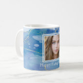 Happy Vatertag Blue Agate Geode Kaffeetasse (Vorderseite Links)