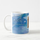 Happy Vatertag Blue Agate Geode Kaffeetasse (Links)