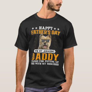 Happy Vatertag Cairn Terrier Vater Geschenke für T-Shirt