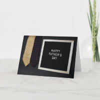 Happy Vatertag Card Klassisch Schwarz
