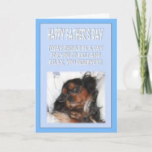 Happy Vatertag Cavalier King Charles Spaniel Karte