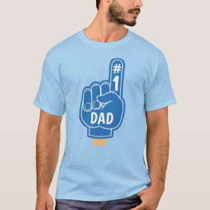 Happy Vatertag Cool Retro Blue Best Vater T-Shirt