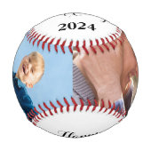 Happy Vatertag Custom 2 Foto Baseball (Vorderseite)