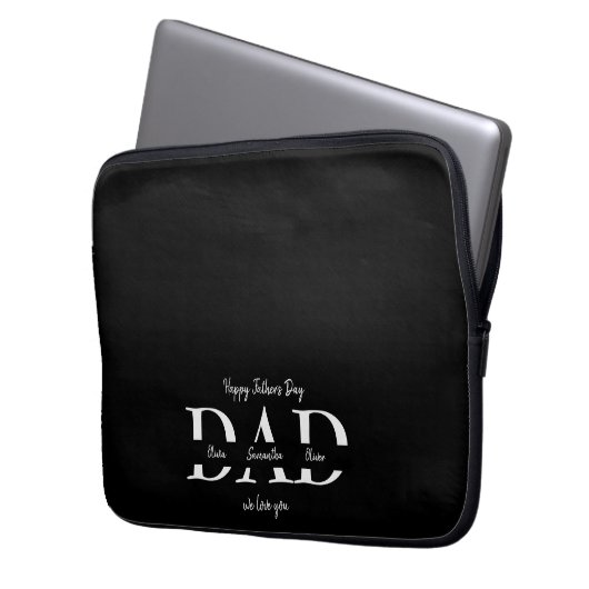 Happy Vatertag Custom Electronics Bag Laptopschutzhülle (Vorderseite Links)
