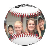 Happy Vatertag Custom Family Fotos Baseball (Vorderseite)