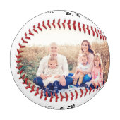 Happy Vatertag Custom Foto Baseball (Vorderseite Links)