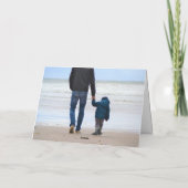 Happy Vatertag Custom Foto Collage Card Dankeskarte (Rückseite)