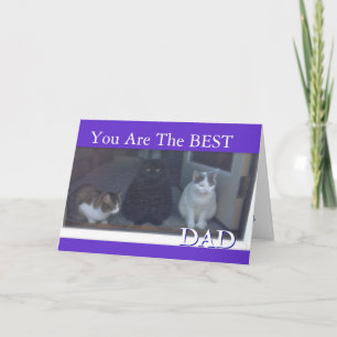 Happy Vatertag der Katzen Karte