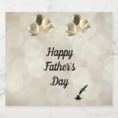 Happy Vatertag Design Bierflaschenetikett (Einzelnes Label)