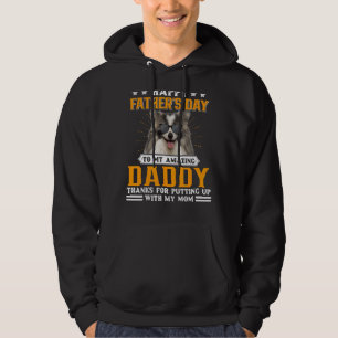 Happy Vatertag Deutscher Spitz Hund Vater für Männ Hoodie