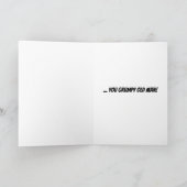 Happy Vatertag Du gruseliger alter Mann Karte (Innenseite)