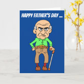 Happy Vatertag Du gruseliger alter Mann Karte (Gelbe Blume)