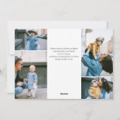 Happy Vatertag Einfach Elegantes Foto Feiertagskarte (Rückseite)