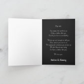 Happy Vatertag Elegantes Foto, Liebe des Vaters Karte (Innenseite)