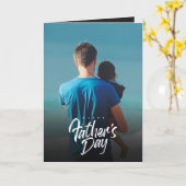 Happy Vatertag Elegantes Foto, Liebe des Vaters Karte (Gelbe Blume)