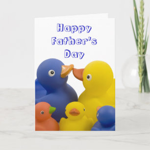 Happy Vatertag Ente Family Group Karte