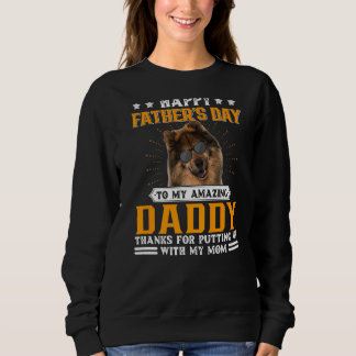 Happy Vatertag Eurasier Hund Vater für Männer Sweatshirt