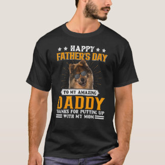 Happy Vatertag Eurasier Hund Vater für Männer T-Shirt