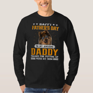 Happy Vatertag Eurasier Hund Vater für Männer T-Shirt
