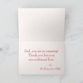 Happy Vatertag Familie Foto Karte (Innenseite)