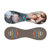 Happy Vatertag Familie Fotos - Braun Baseball (Paneele)