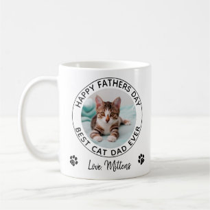 Happy Vatertag Foto Beste Katze Vater Kaffeetasse